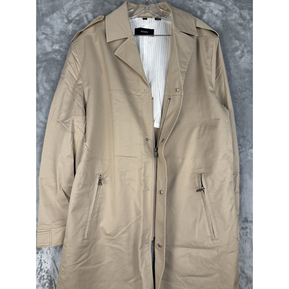 Alfani‎ Mens Khaki City Style Full Zip Light Jacket Medium